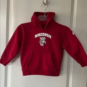 Under Armour Wisconsin Badger Hoodie, Unisex 4T